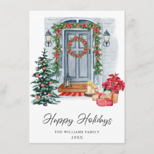 Festive Country House Christmas Greeting Holiday C