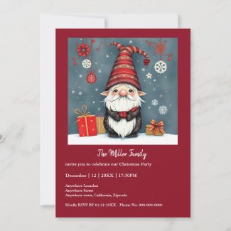 Festive cozy christmas gnome in Disguise 