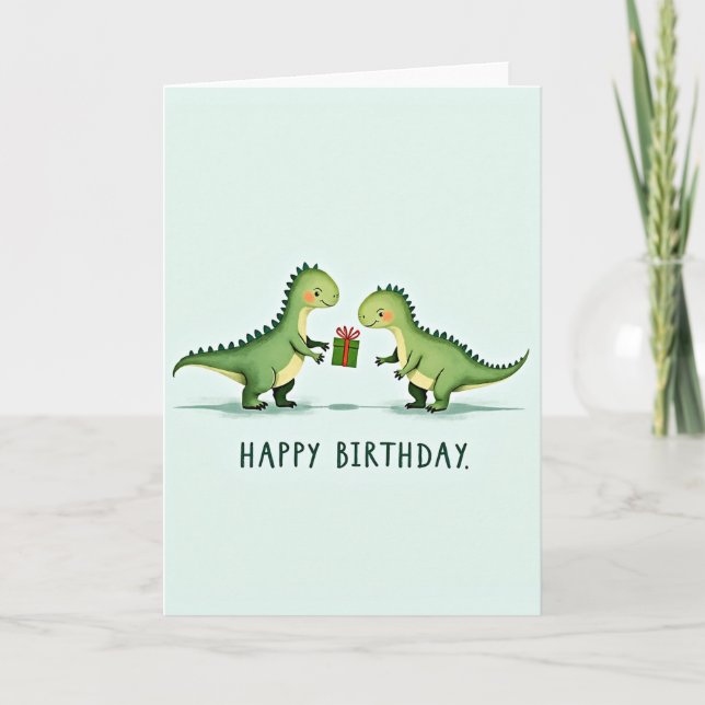 Festive Creature Birthday Card (Front)