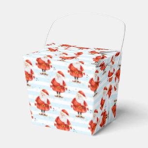 Festive Cute Santa Claus Favor Boxes