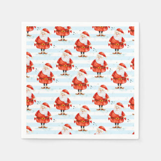 Festive Cute Santa Claus Napkins