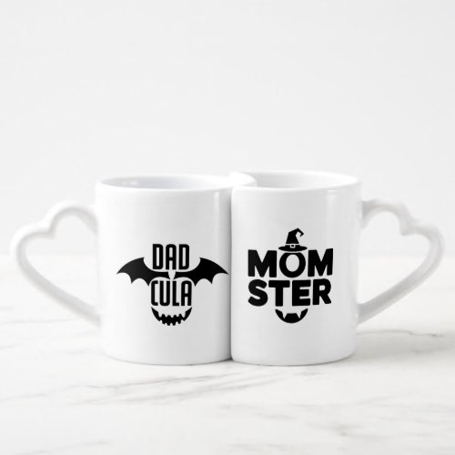 Festive Dadcula  Momster Halloween Gift Coffee Mug Set