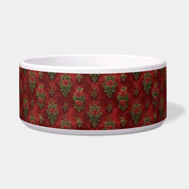 Festive Damask  Bowl (Front)