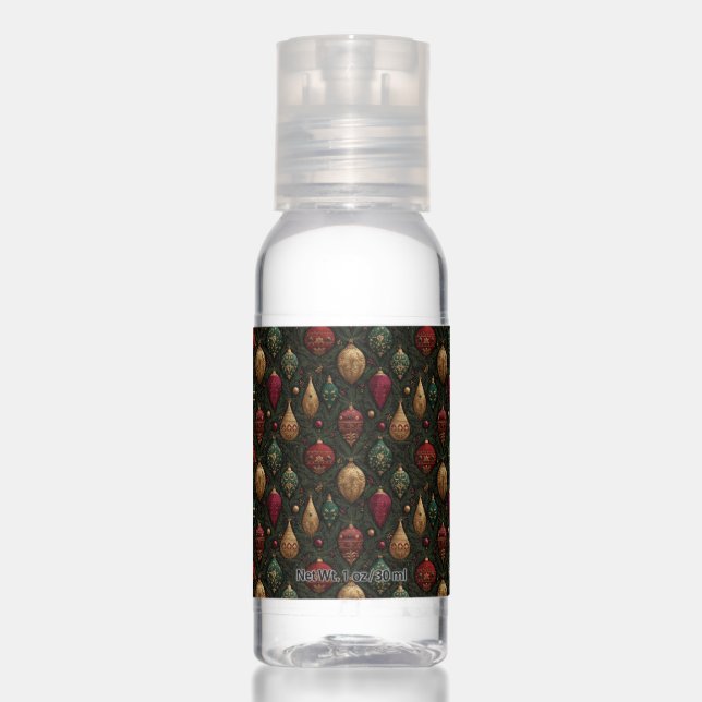 Festive Damask  Hand Sanitizer (Front)
