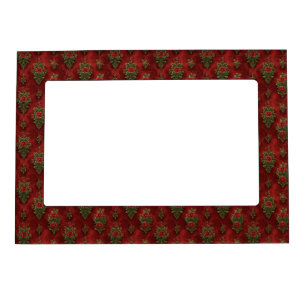 Festive Damask Magnetic Frame