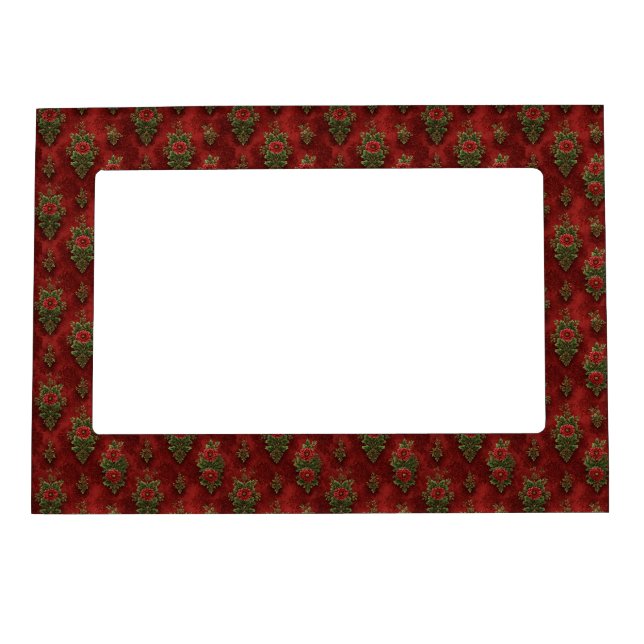 Festive Damask  Magnetic Frame (Front)