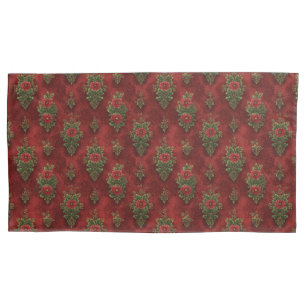 Festive Damask  Pillow Case