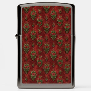 Festive Damask Zippo Lighter