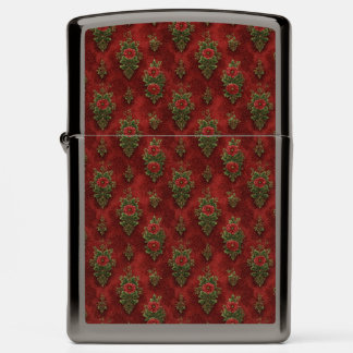 Festive Damask Zippo Lighter