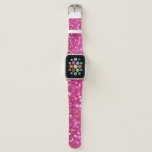 Festive Dark Pink: Elegant Abstract. Apple Watch Band