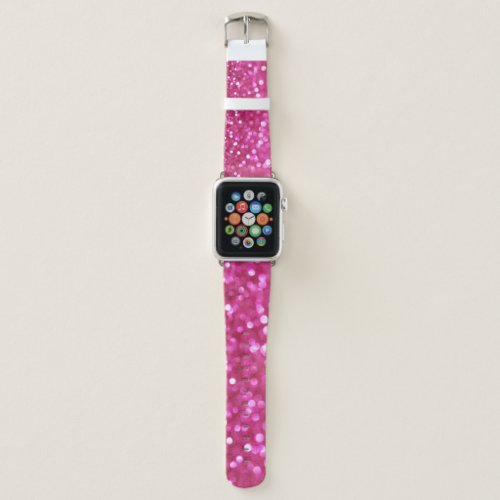Festive Dark Pink Elegant Abstract Apple Watch Band