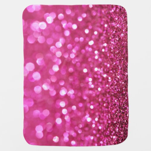 Festive Dark Pink Elegant Abstract Baby Blanket