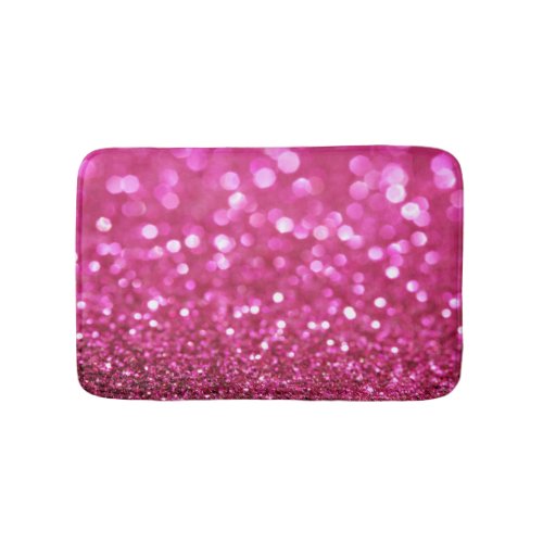 Festive Dark Pink Elegant Abstract Bath Mat