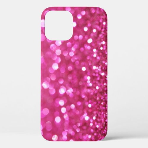 Festive Dark Pink Elegant Abstract iPhone 12 Case