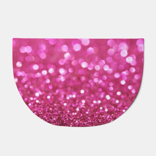 Festive Dark Pink Elegant Abstract Doormat