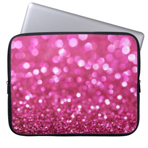 Festive Dark Pink Elegant Abstract Laptop Sleeve