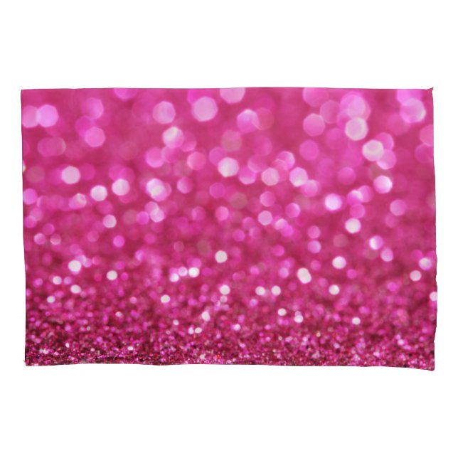 Festive Dark Pink: Elegant Abstract. Pillow Case (Front)