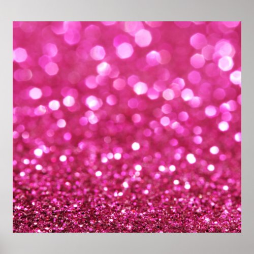 Festive Dark Pink Elegant Abstract Poster