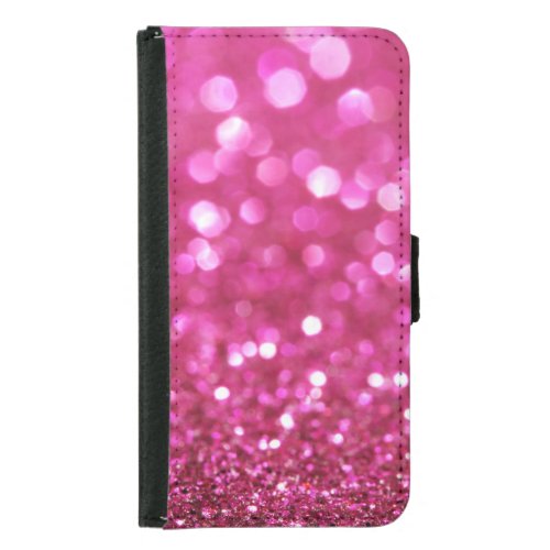 Festive Dark Pink Elegant Abstract Samsung Galaxy S5 Wallet Case