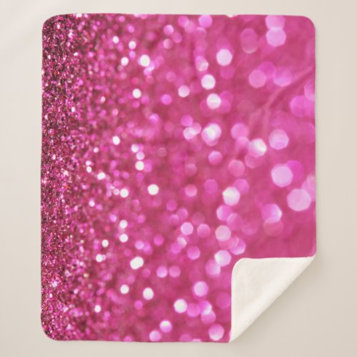 Festive Dark Pink Elegant Abstract Sherpa Blanket
