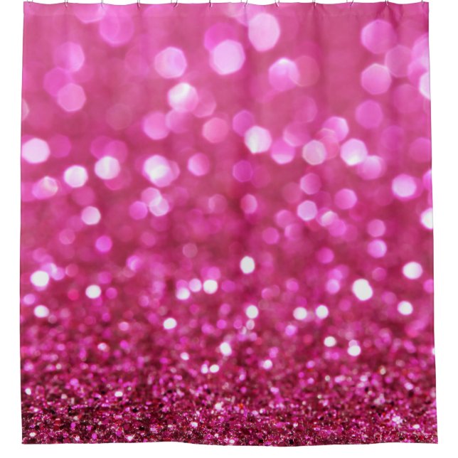 Festive Dark Pink: Elegant Abstract. Shower Curtain (Front)