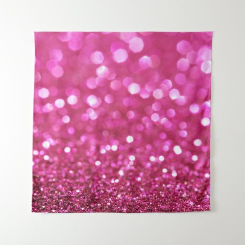 Festive Dark Pink Elegant Abstract Tapestry
