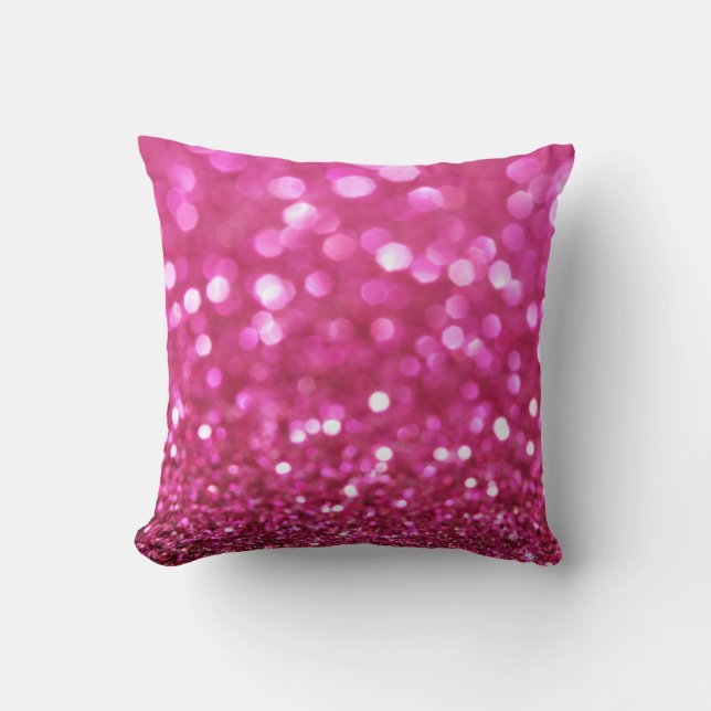 Festive Dark Pink: Elegant Abstract. Throw Pillow (Front)