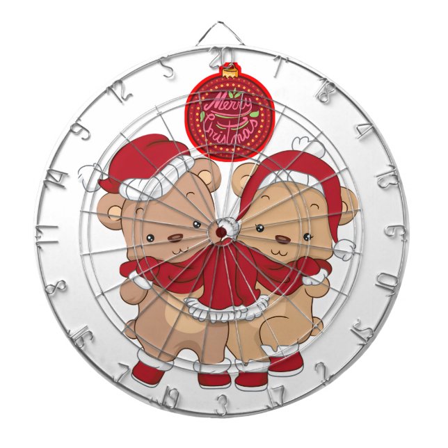 Festive Dartboard Design for a Merry Christmas (Front)