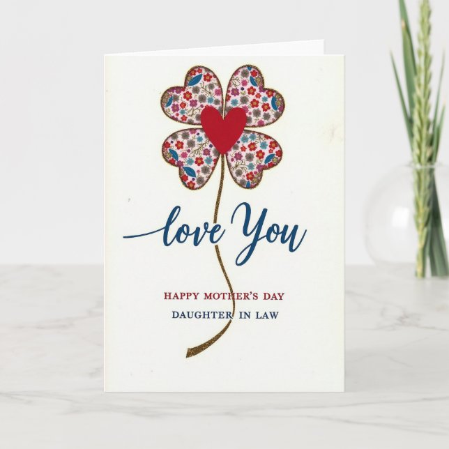 Festive Daughter In Law Card (Front)