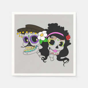 Festive Day of the Dead Art Napkins