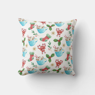Festive Decoration Pattern Design, Christmas Throw Pillow