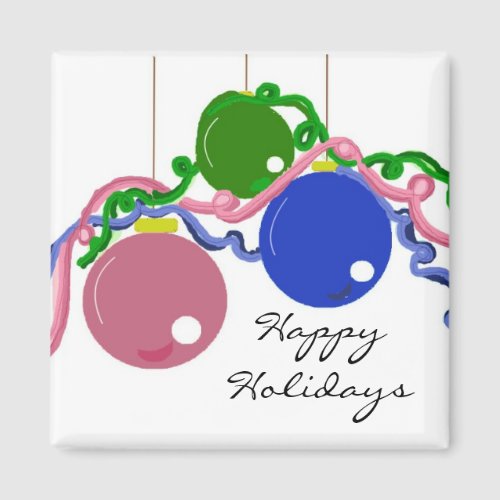 Festive Decorations and Pretty Ribbons Magnet