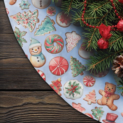 Festive Delight Christmas Cookie Wonderland Brushed Polyester Tree Skirt