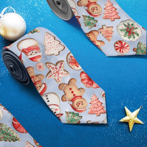 Festive Delight Christmas Cookie Wonderland Neck Tie