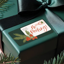 Festive Delivery Postage Envelope To & From Label