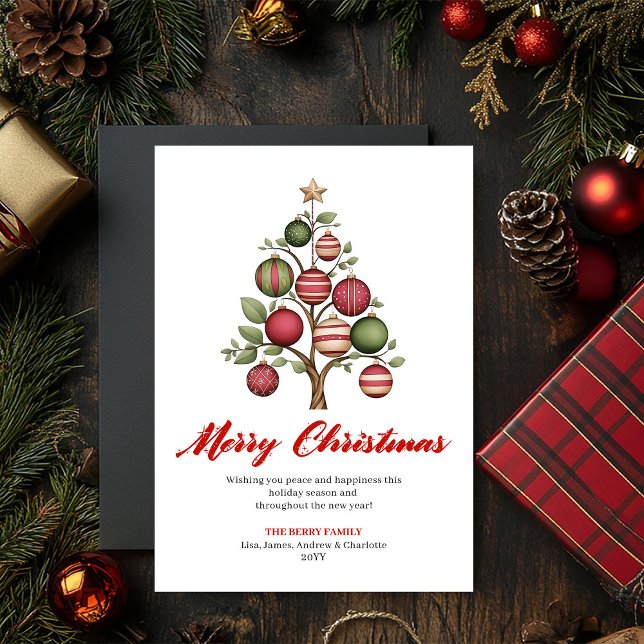 Festive designer Christmas tree greeting card (Festive designer Christmas tree greeting card

)