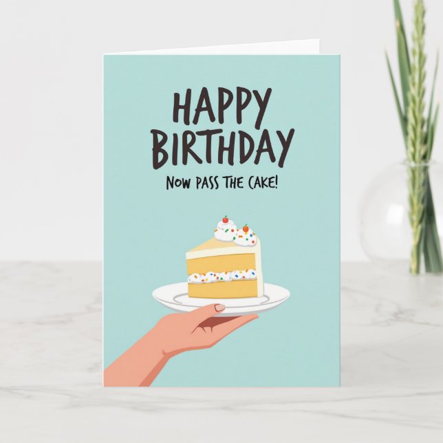 Festive Dessert Birthday Card (Front)