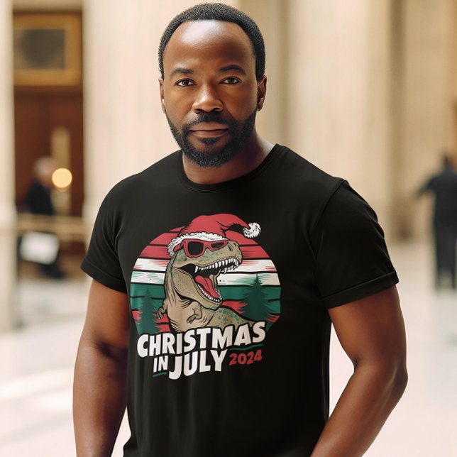 Festive Dino in Shades T-Shirt (Creator Uploaded)