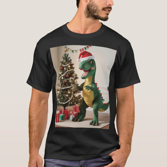  Festive Dino T-Shirt (Front)