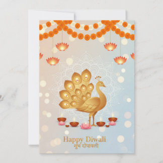 Festive diwali celebration invitation