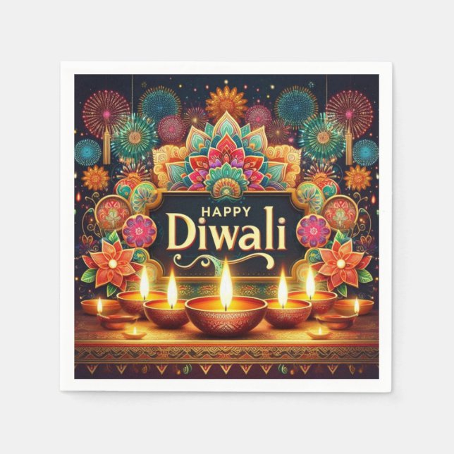 Festive Diwali Napkins (Front)
