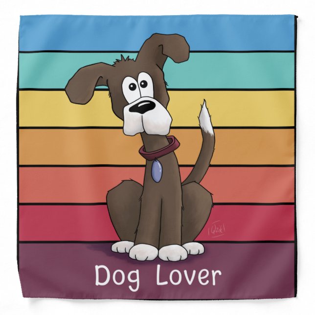 Festive Dog Lover      Bandana (Front)