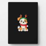 Festive Dog with Reindeer Antlers � Cute Christmas Plaque