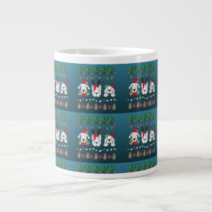 Festive dogs Christmas pattern - cute hoiiday dogs Giant Coffee Mug