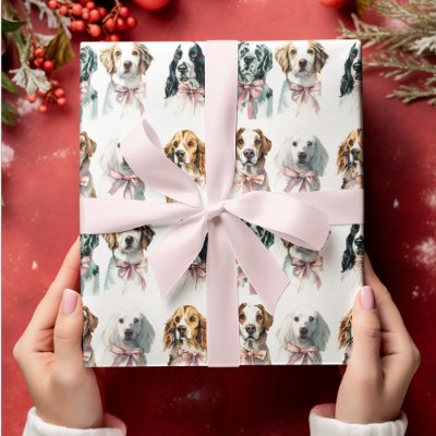Festive Dogs Christmas Wrapping Paper