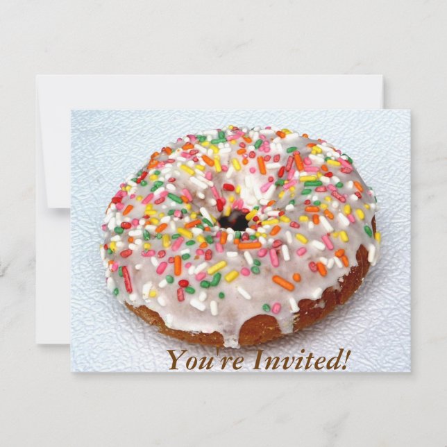 Festive Donut Invitation (Front)