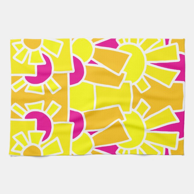 Festive Doodle Art 42 Kitchen Towel (Horizontal)