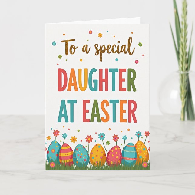 Festive Dots And Blooms Card (Front)