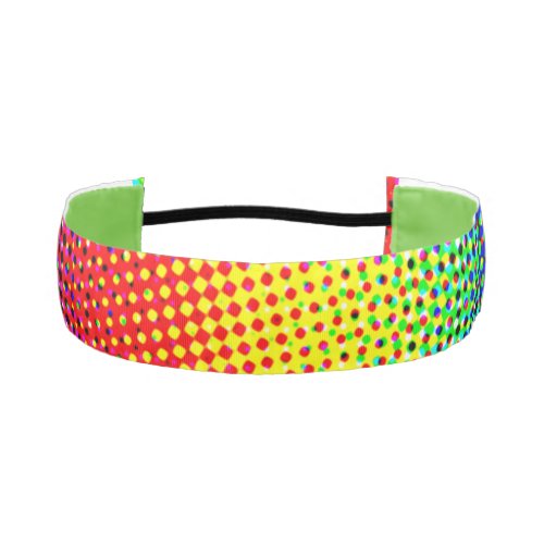 Festive Dots Rainbow Cool Cheerful Fun Colorful Athletic Headband