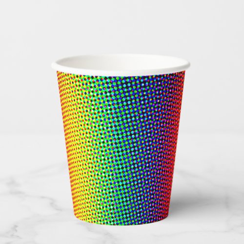 Festive Dots Rainbow Cool Cheerful Fun Colorful Paper Cups